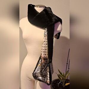 Marcus Adler Women's Faux Fur Pull-Through Collar Scarf